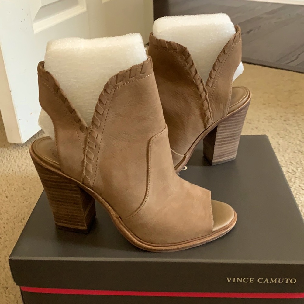 Vince Camuto Open Toe Booties